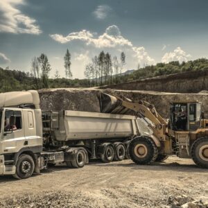 digger, excavator, engine, heavy, loader, lorry, machine, machinery, quarry, sand, semi-trailer truck, soil, trailer, transportation system, truck, vehicle, heavy machinery, truck, truck, truck, truck, truck
