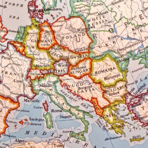 mapa europy - rumunia