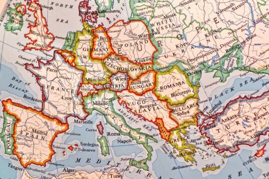 mapa europy - rumunia