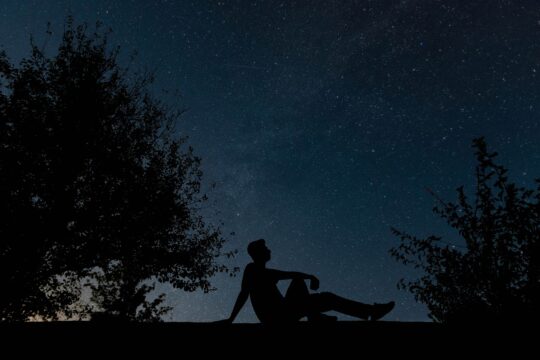man, night, sky, stars, outdoors, night, nature, night sky, night, stars, stars, stars, stars, stars