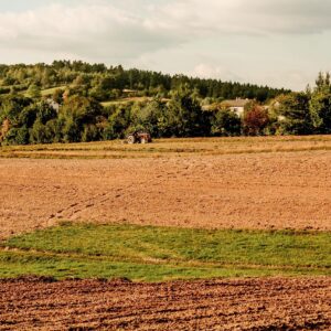 field, harvest, tractor, village, the cultivation of, agriculture, poland village, cereal